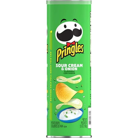 Pringles Sour Cream & Onion Potato Crisps Large 5.5 Oz Count 1 - Chips